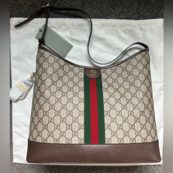 Gucci Ophidia GG Supreme Large Shoulder Bag – NEW w/ Tags - Picture 1 of 9